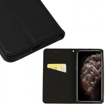 Telone smart magnet serijos atverčiamas dėklas - juodas (Iphone 11 Pro Max)